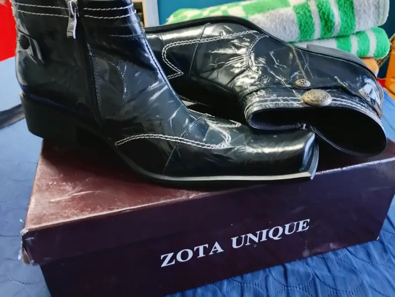 Botines de cuero negro Zota Unique - 1