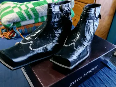 Botines de cuero negro Zota Unique - miniatura 2