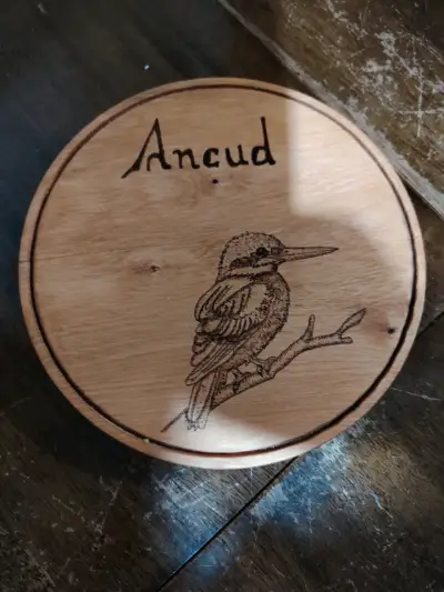 Plato decorativo de madera grabado Ancud - miniatura 1