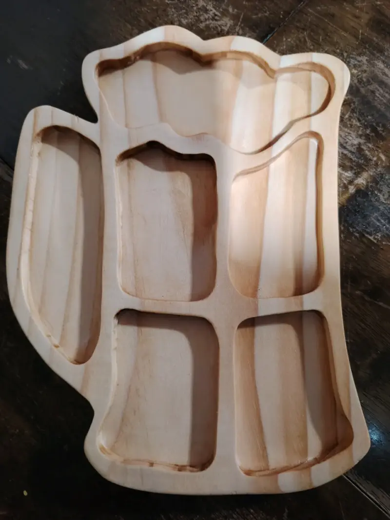 Plato decorativo de madera grabado Ancud - 2