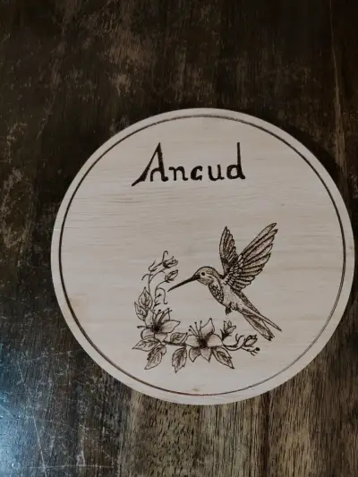 Plato decorativo de madera grabado Ancud - miniatura 3