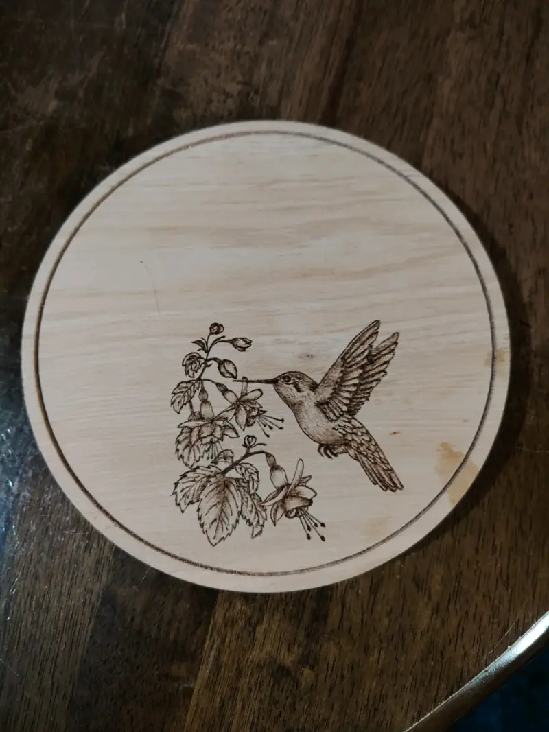 Plato decorativo de madera grabado Ancud - 4