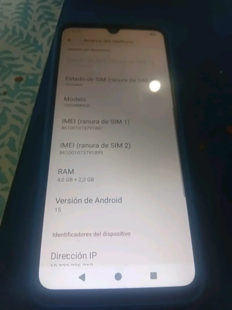 Smartphone modelo Z502Z8RN03L con Android 15 - 1