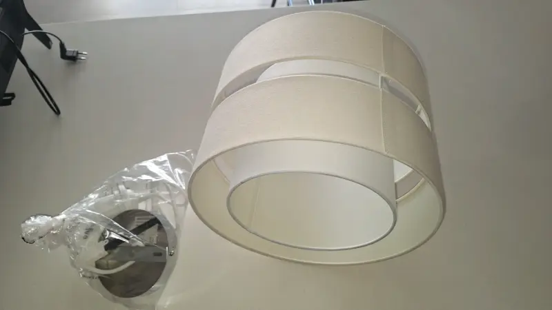 Pantalla de lámpara beige moderna - 2