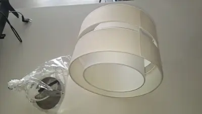 Pantalla de lámpara beige moderna - miniatura 2