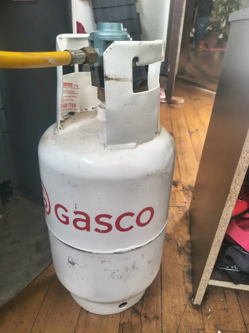 Balón de gas Gasco 5 kg con regulador