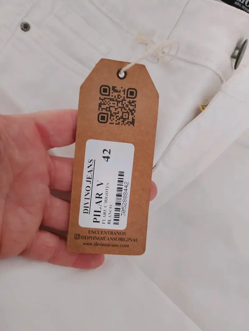 Jeans blancos Divino para mujer - 5