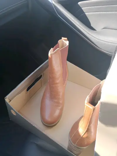Botines de cuero camel Gacel - miniatura 1