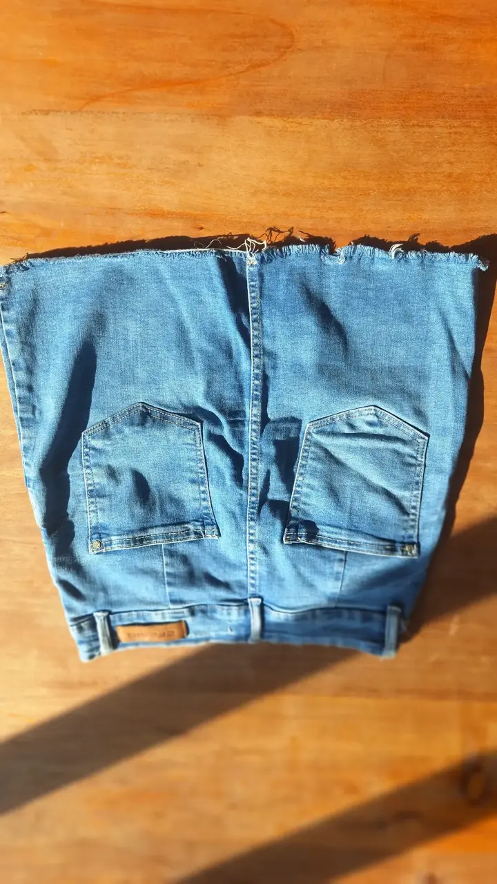 Falda de mezclilla azul casual - 2
