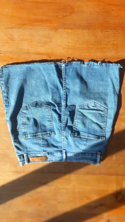 Falda de mezclilla azul casual - miniatura 2