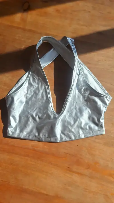 Top plateado brillante - miniatura 1
