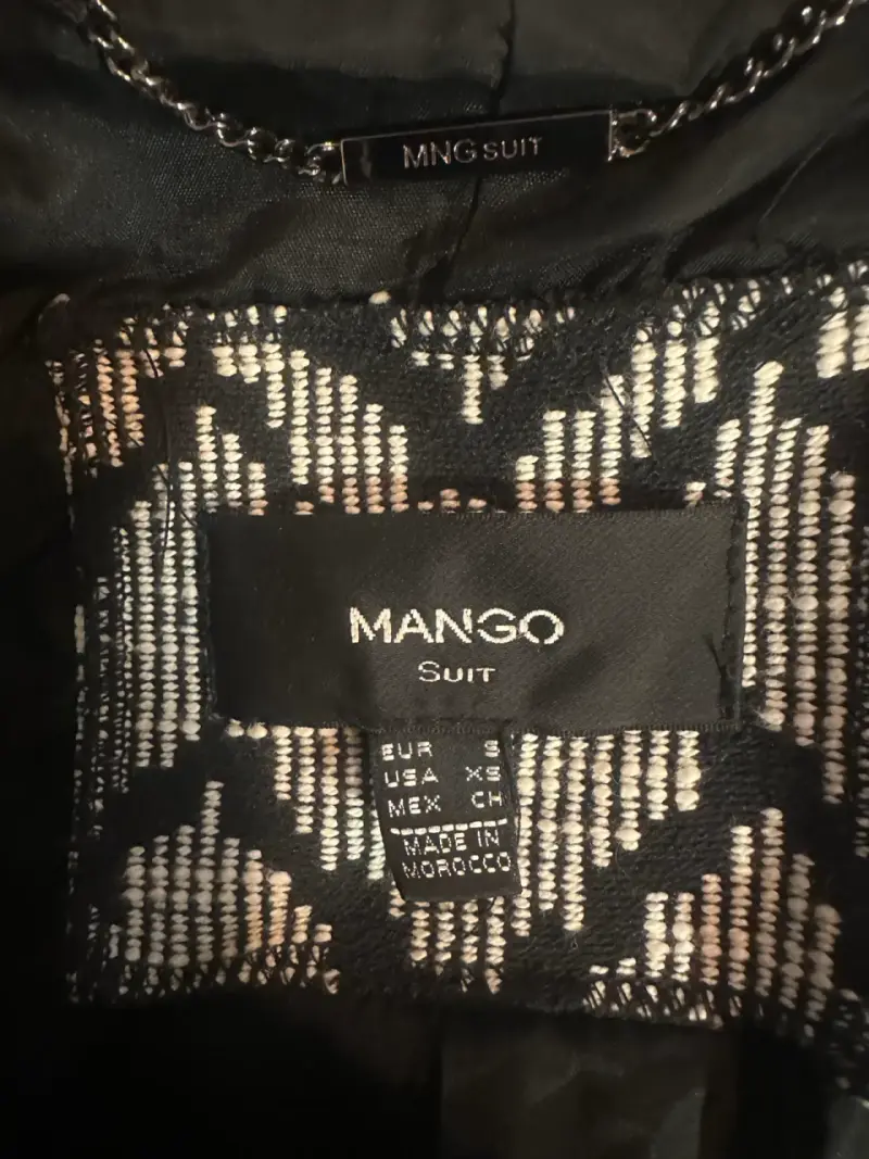 Chaqueta Bomber Mango – Diseño Geométrico - 5