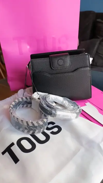 Cartera Tous negra elegante original - miniatura 1