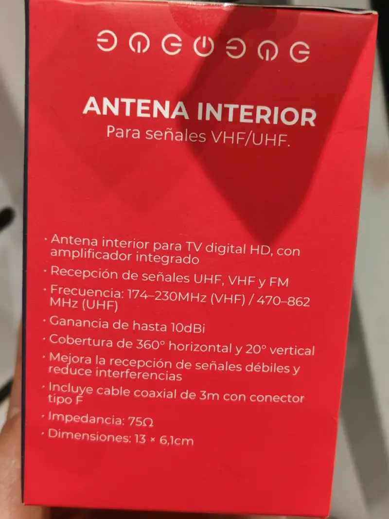 ANTENA TV DIGITAL KIOTO KTT040 HD NUEVA SELLADA - 2