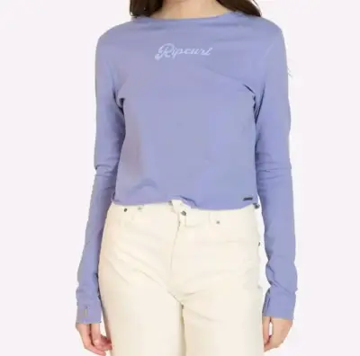 Polera RipCurl Deepzone morada L - miniatura 1