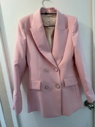 Blazer rosado elegante para mujer - miniatura 2
