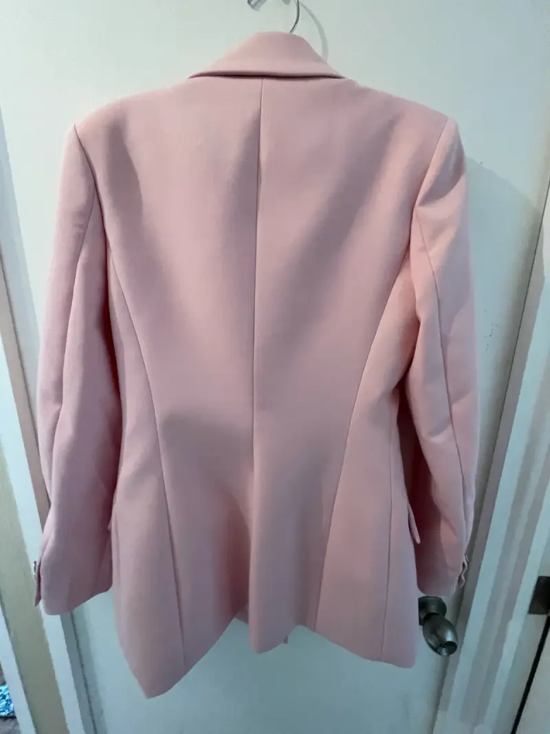 Blazer rosado elegante para mujer - 3