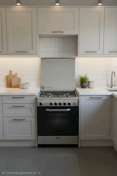 Cocina a gas con horno incorporado - miniatura 1