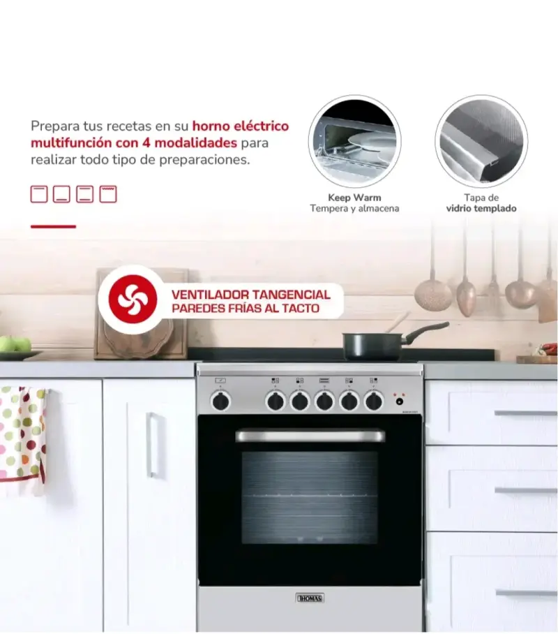 Cocina a gas con horno incorporado - 5