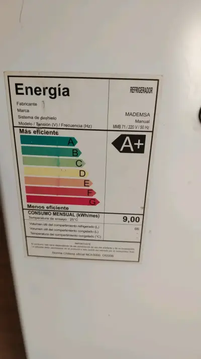 Refrigerador Mademsa compacto A+ - miniatura 2