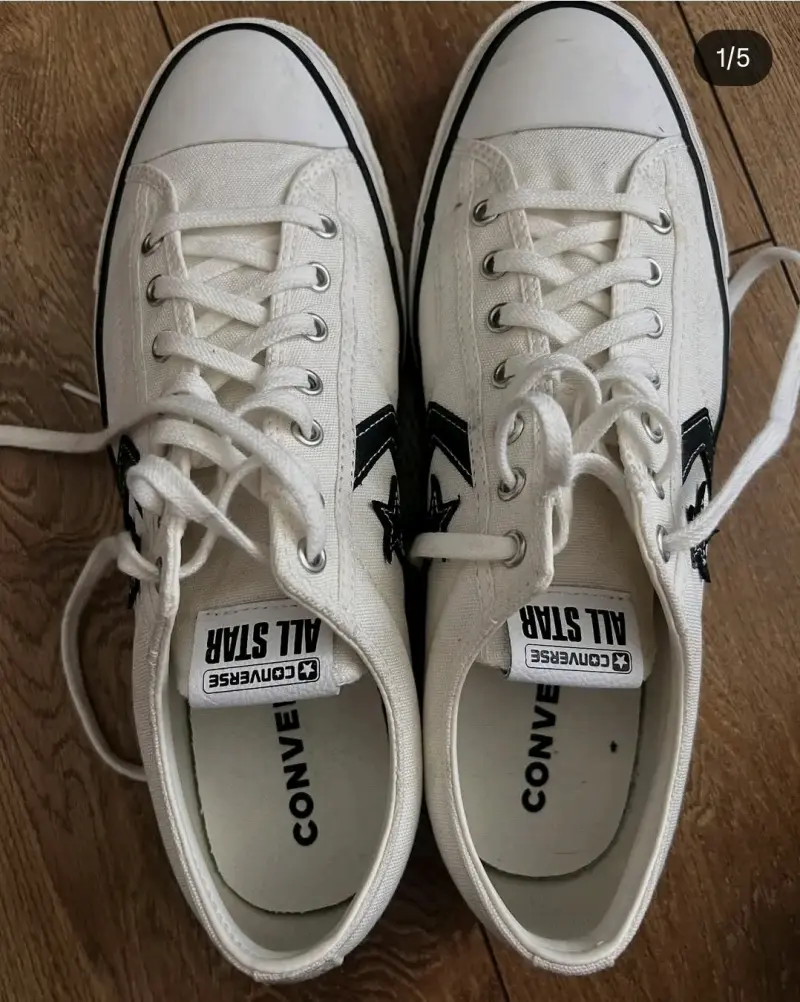 Zapatillas Converse All Star blancas caña baja - 1