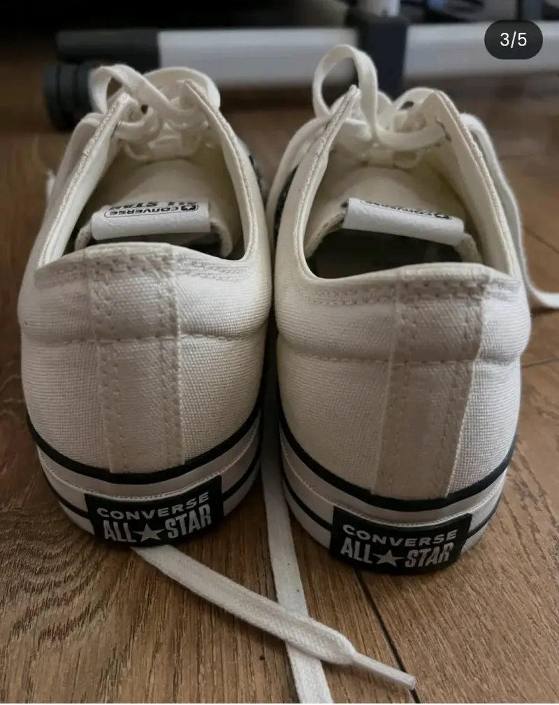 Zapatillas Converse All Star blancas caña baja - 5