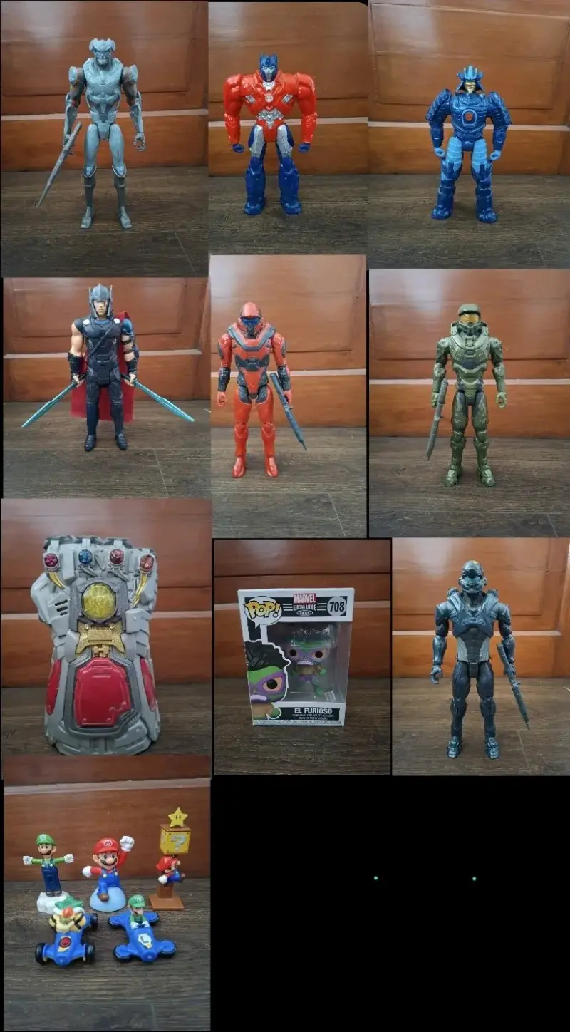 Colección de figuras de acción variadas