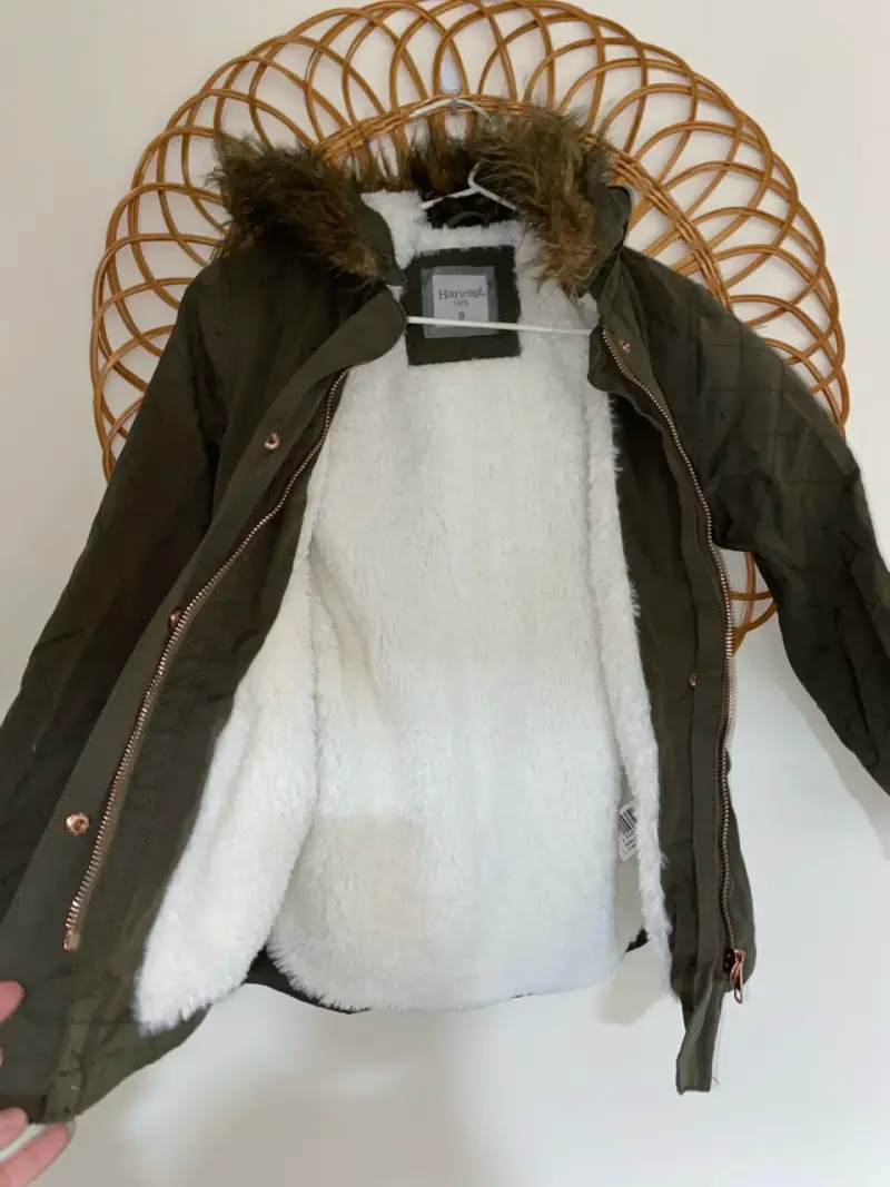 Parka infantil verde Harvest talla 8 - 1
