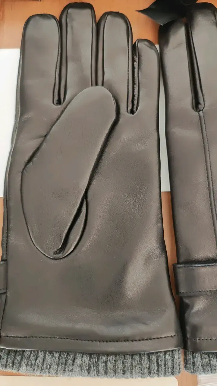 Guantes de cuero Gino Rodinis negros - 2