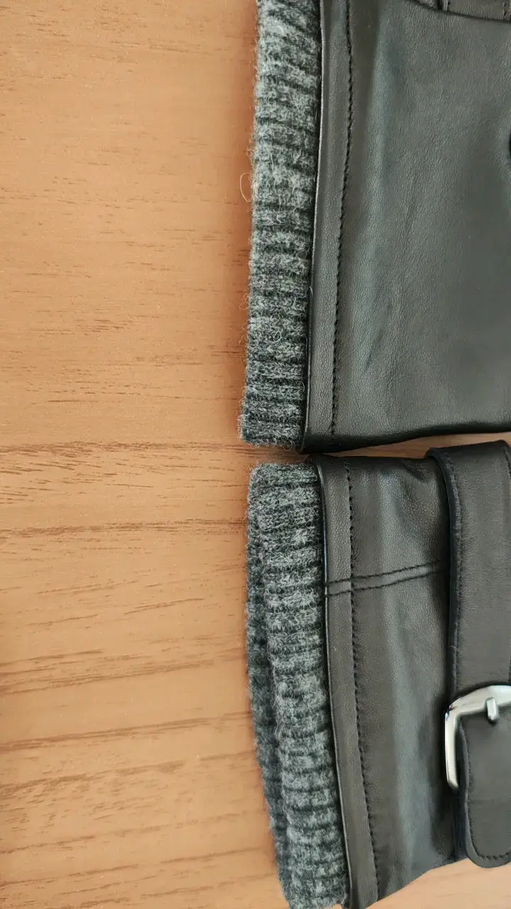 Guantes de cuero Gino Rodinis negros - 4