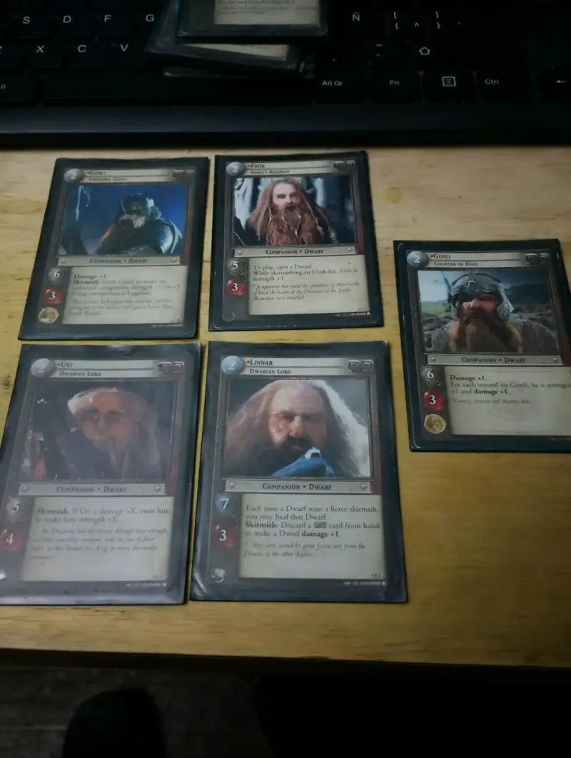 Cartas coleccionables de El Señor de los Anillos - 1
