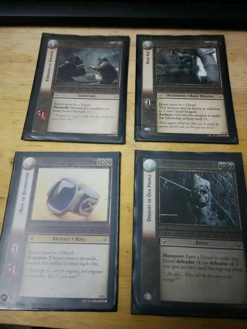 Cartas coleccionables de El Señor de los Anillos - 3