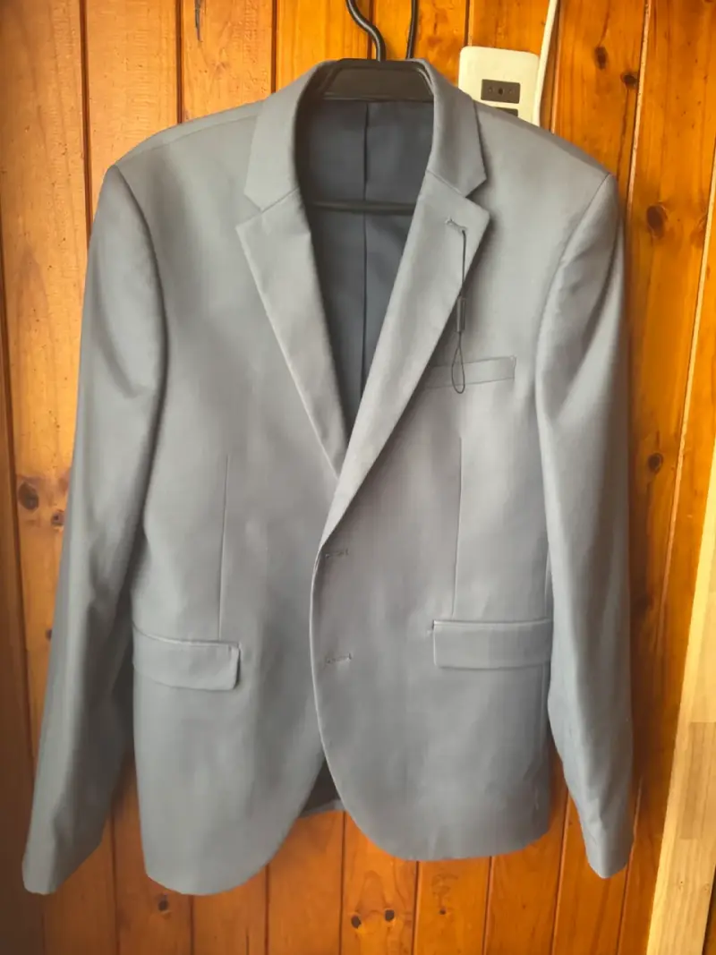 Blazer-veston gris elegante para hombre talla M - 1