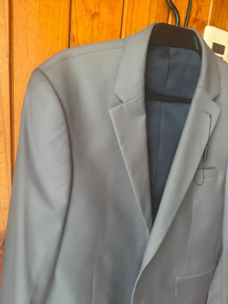 Blazer-veston gris elegante para hombre talla M - 2