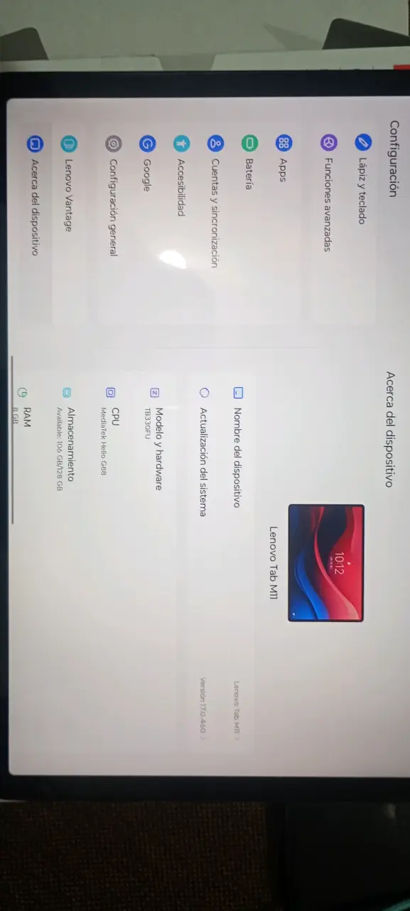 Tablet Lenovo Tab M11 con lápiz y funda - 6