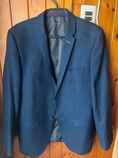 Blazer- veston azul marino marquiz talla 48 - miniatura 1