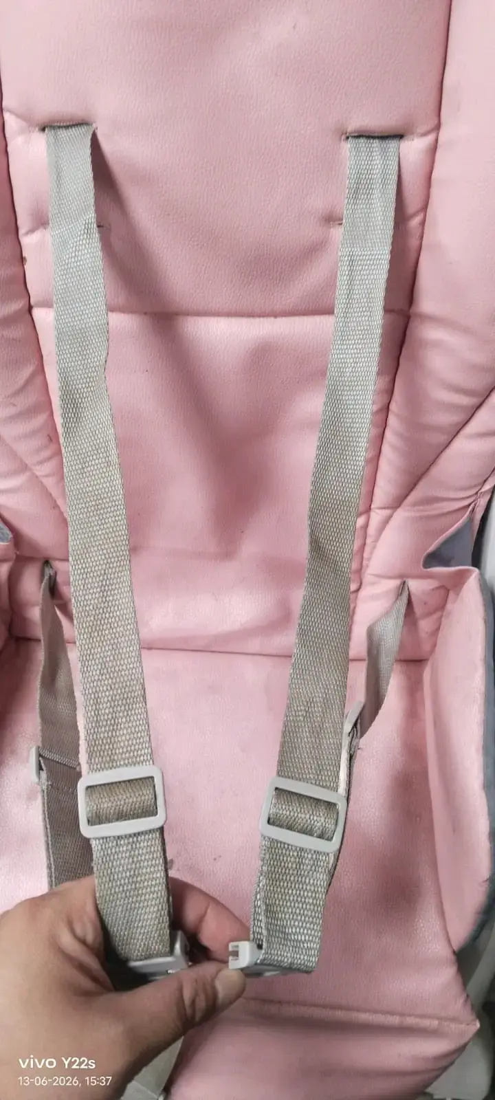 Silla de comer para bebé Bebesit rosa - 2