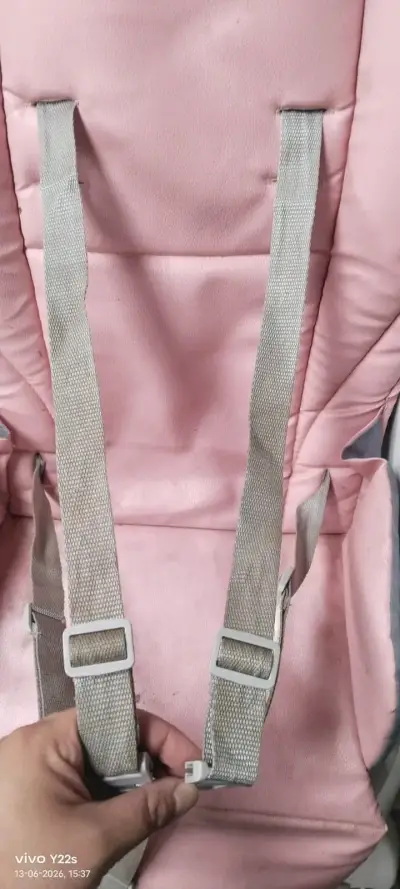 Silla de comer para bebé Bebesit rosa - miniatura 2