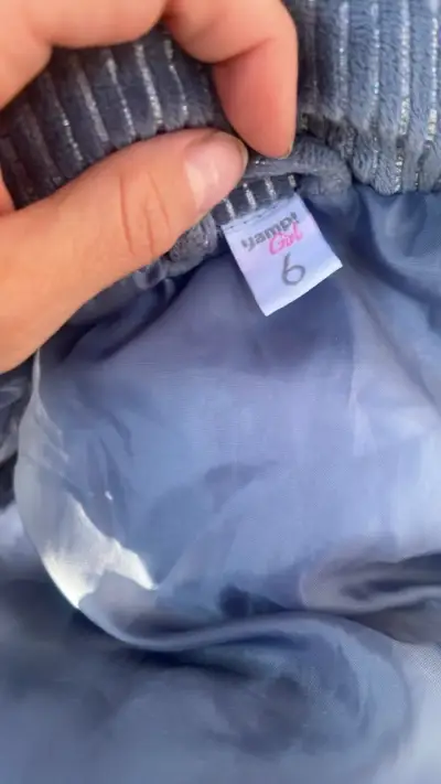 Chaqueta azul para niña Yamp talla 6 - miniatura 1