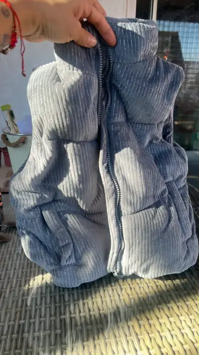 Chaqueta azul para niña Yamp talla 6 - miniatura 3