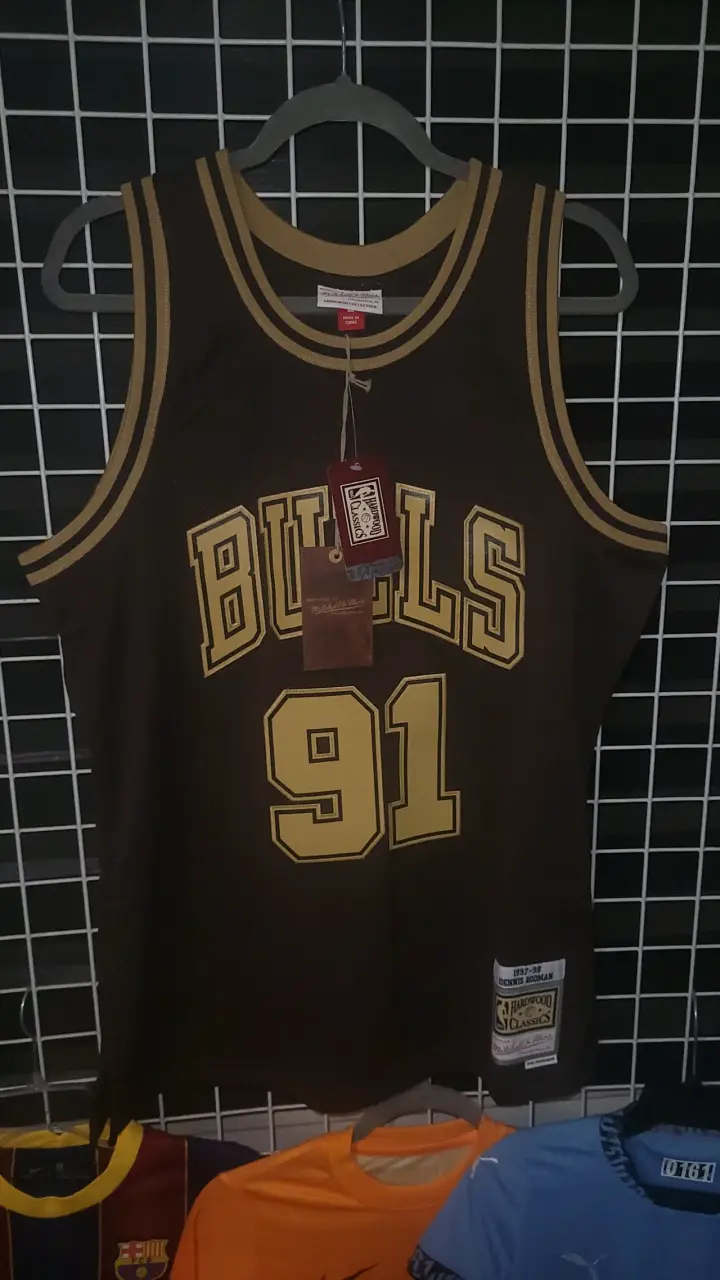 Camiseta NBA Bulls 91 Dennis Rodman