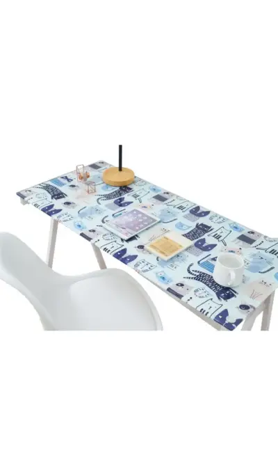 Mesa de vidrio con diseño de gatos - miniatura 2