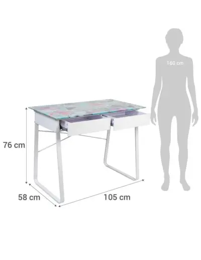 Escritorio con diseño floral - miniatura 3