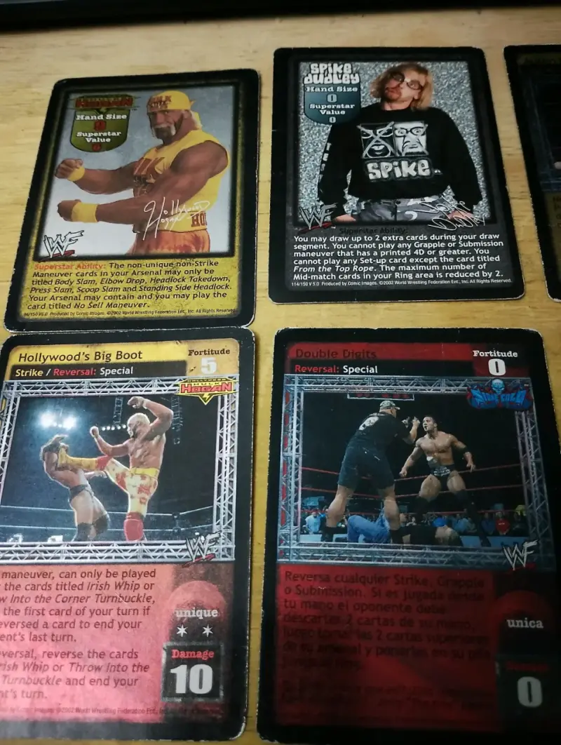 Carta coleccionable de Hulk Hogan WWF - 7