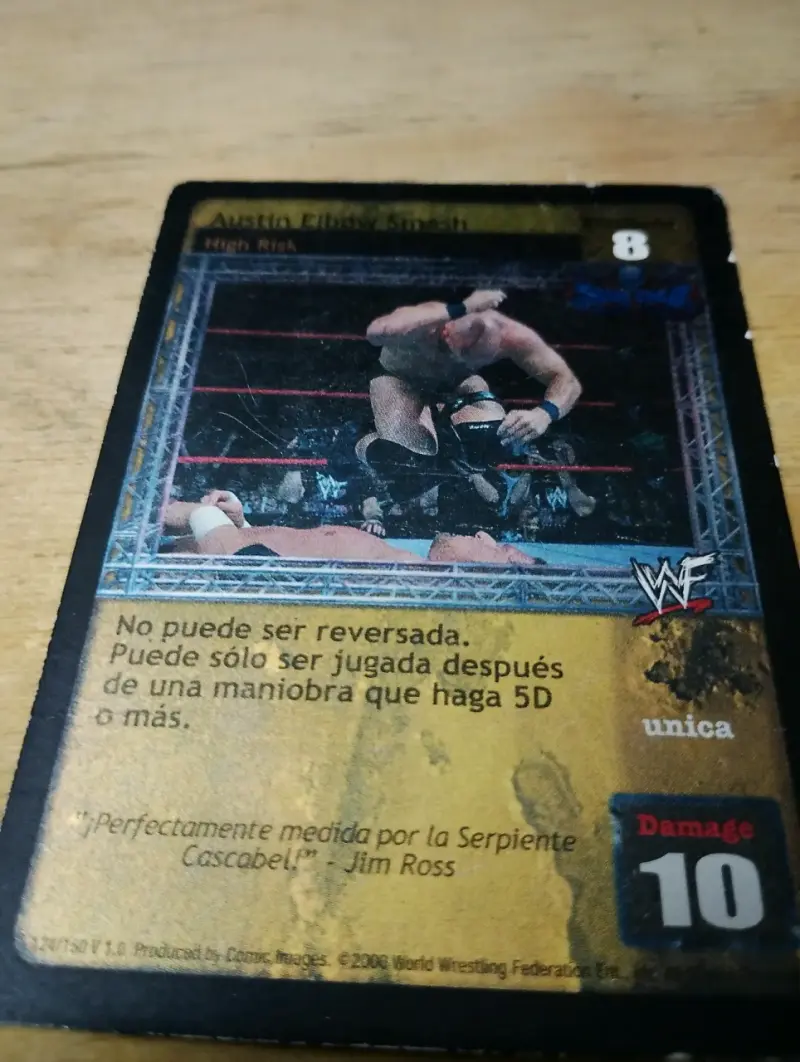 Carta coleccionable de Hulk Hogan WWF - 10