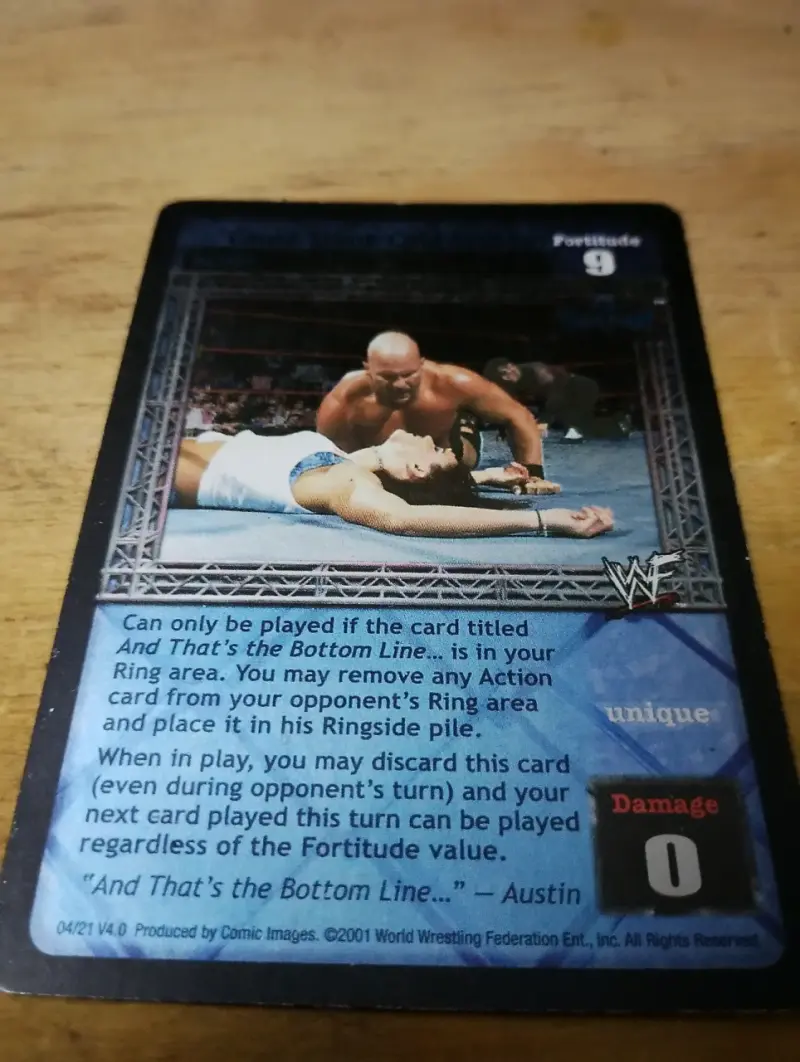 Carta coleccionable de Hulk Hogan WWF - 11