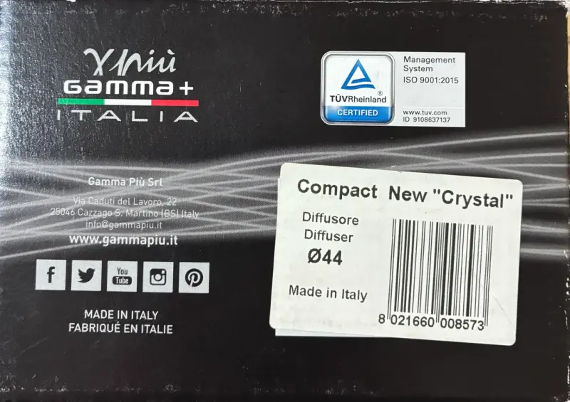 Difusor Profesional Gamma+ Mini Italia Ø44 - 3