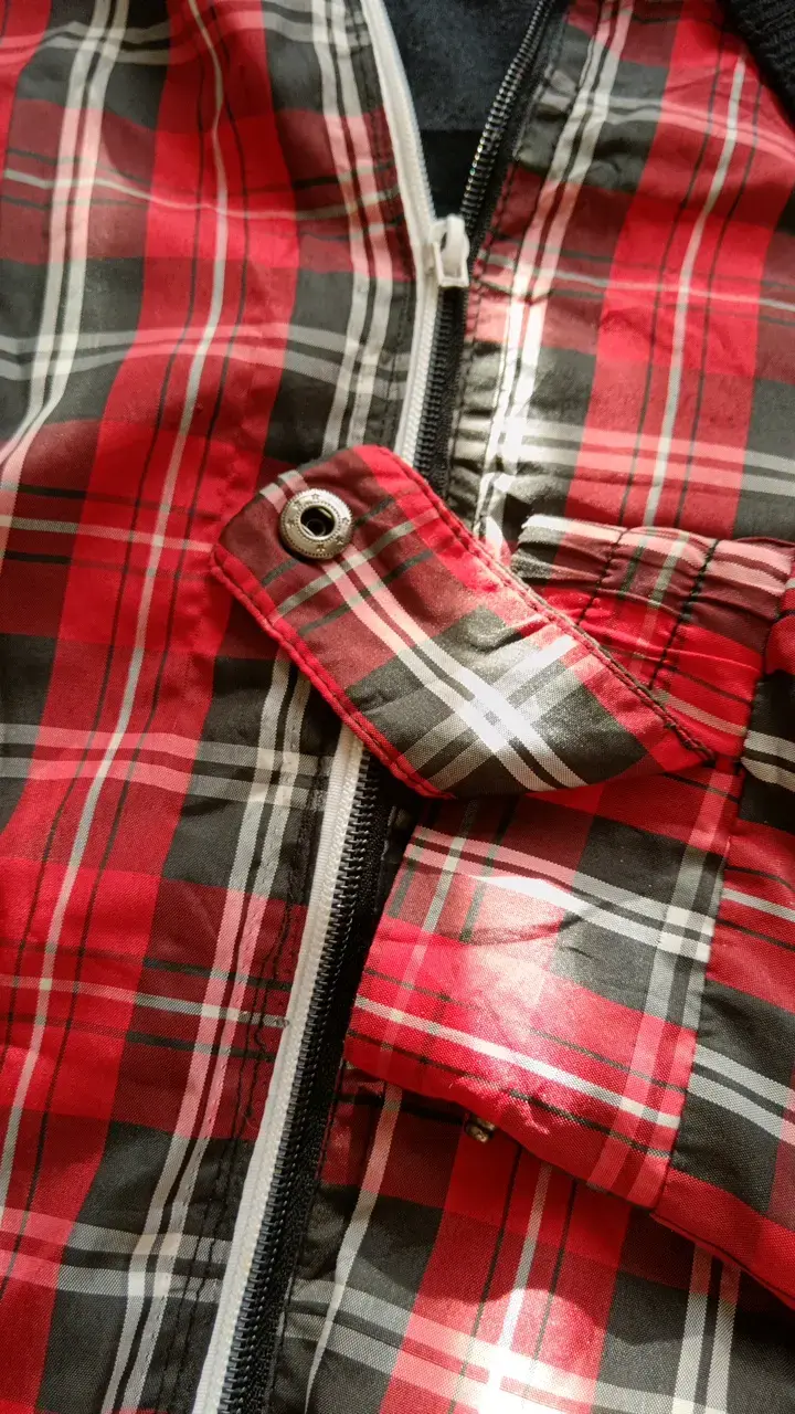 Chaqueta cuadrillé roja - 3