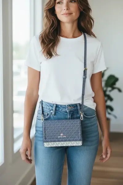 💙 WOC Michael Kors Jet Set Monograma 💙 - miniatura 5
