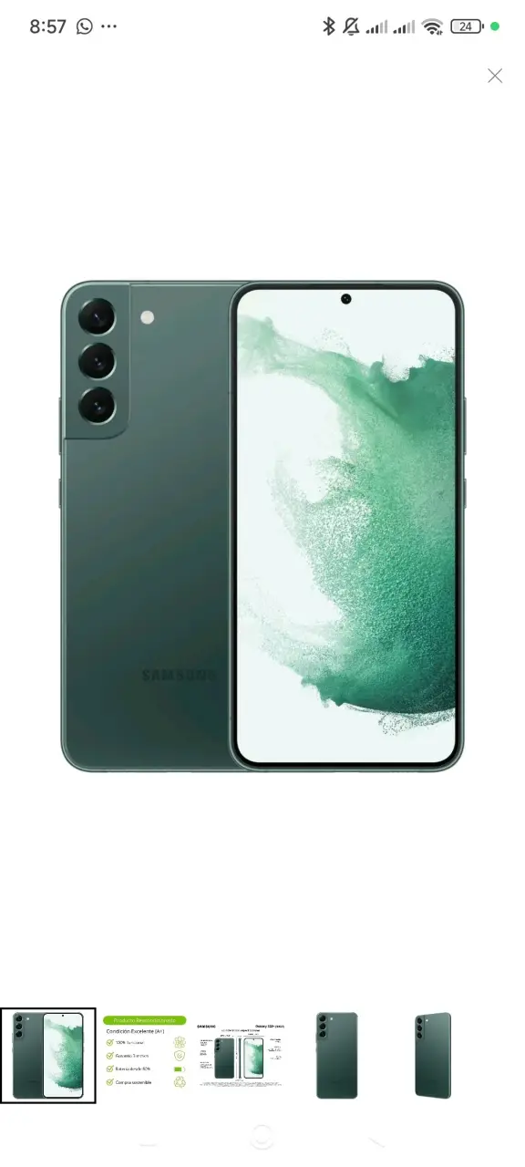 Samsung Galaxy S23 verde en excelente estado - 1